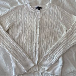 EUC GAP Girls Cabled Cardigan Sweater